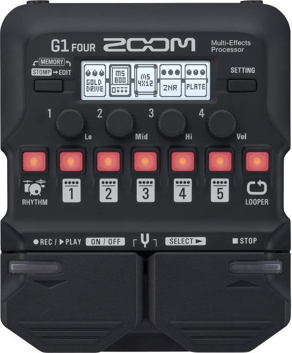 Zoom G1XFOUR Multi Effects Processor with Expression Pedal